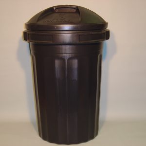 Black Plastic Dustbin