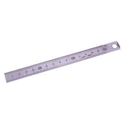 12" 300mm Steel Rule