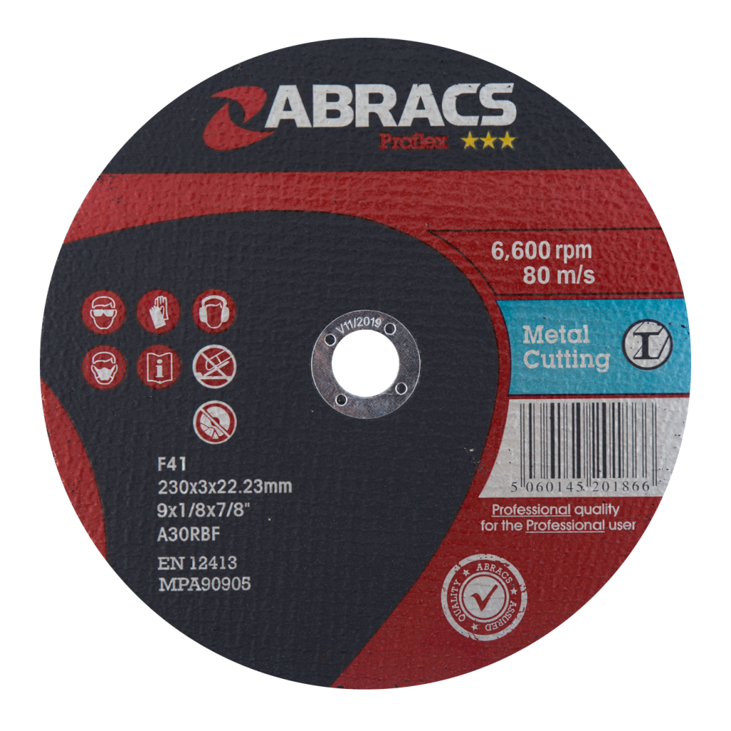 230mm Flat Metal Cutting Disc Rowan UK Rowan UK