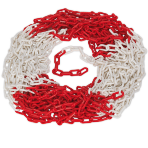 Red & White Plastic Chain