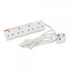 240V x 2M 4 Gang Extension Lead