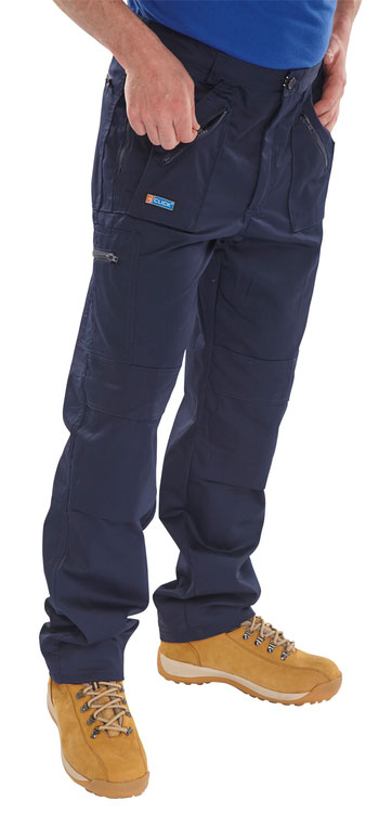 work navy trousers