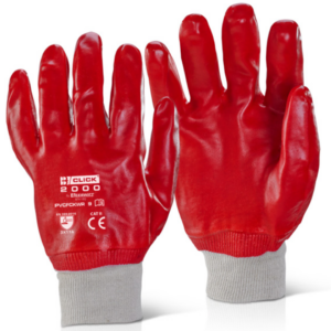 Beeswift PVC F/Coated K/Wrist Red