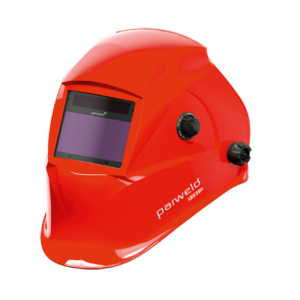 Large View Red Auto Darkening Welding Helmet