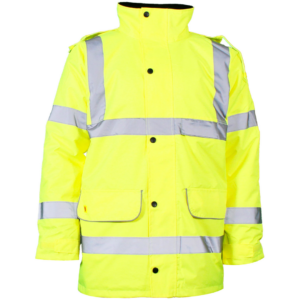 Warrior Yellow Fleece-Lined Traffic Jacket