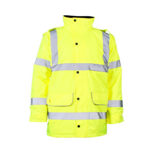 Constructor Yellow Fleece Lined Traffic Jacket