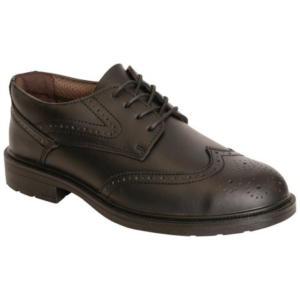 Contractor Black Brogue Shoe
