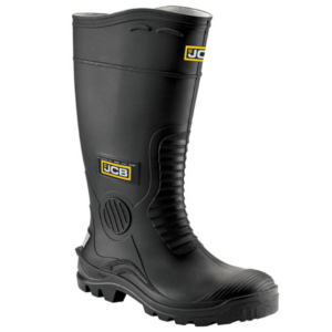 JCB Black Safety Wellington