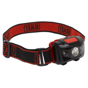 Sealey 3W + 2 LED Head Torch