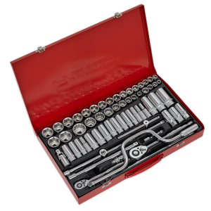 Sealey 64pc 3/8" 1/2"Sq Drive Socket Set