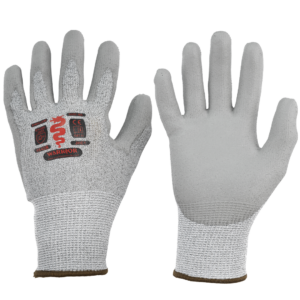 Warrior Grey PU Cut C Gloves