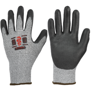 Warrior Black PU Cut D Gloves