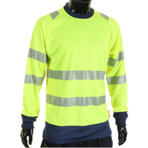 Beeswift Two-Tone Yellow Long-Sleeve T-Shirt