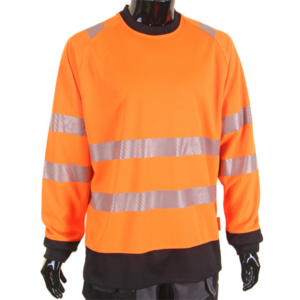 Beeswift Two-Tone Orange Long-Sleeve T-Shirt