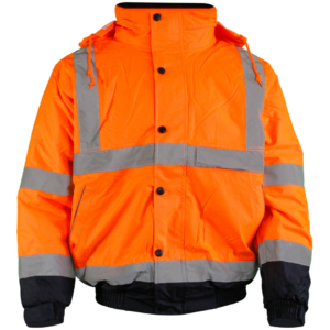 Warrior Orange Two-Tone Bomber Jacket