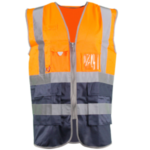 Orange Two-Tone Executive Vest