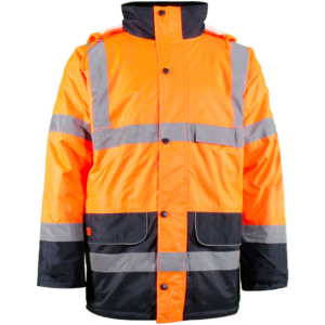 Warrior Orange Two-Tone Traffic Jacket