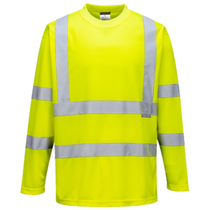Portwest Yellow Long-Sleeve T-Shirt