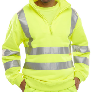 Beeswift Yellow Quarter Zip Sweatshirt