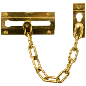 Door Chain Brass Finish