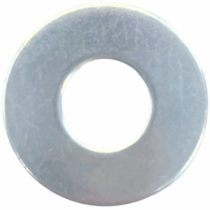 Metal repair washers with large outer diameter and central hole, ideal for distributing load and reinforcing damaged surfaces.