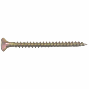 Woodscrews with countersunk heads and sharp threads, ideal for timber fastening in DIY and professional projects.